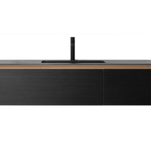 OSLO – Matte Black – Premium Black Sintered Stone Countertop – 60″