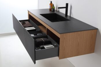 OSLO - Matte Black - Premium Black Sintered Stone Countertop - 60" - Image 6