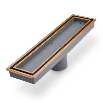 QM Lagos Series. Veil Line. Linear Drain 12" . Bronze