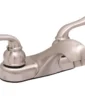 Huntington Brass Isabelle Center Set Faucet In Satin Nickel