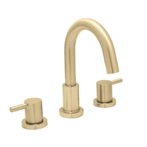 Huntington Brass Euro Widespread Lavatory Faucet In Pvd Satin Nickel