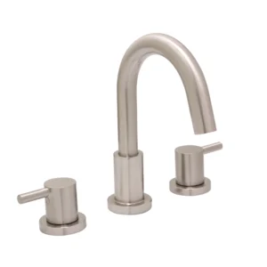 Huntington Brass Euro Widespread Lavatory Faucet In Pvd Satin Nickel