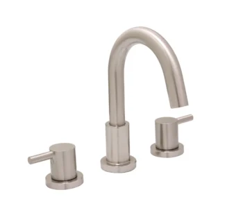 Huntington Brass Euro Widespread Lavatory Faucet In Pvd Satin Nickel