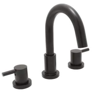 Huntington Brass Euro Widespread Lavatory Faucet In Matte Black