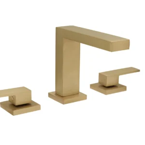 Huntington Brass Razo 8″ Widespread Lavatory Faucet In PVD Satin Brass