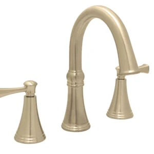 Huntington Brass Woodbury 8″ Widespread Lavatory Faucet In PVD Satin Brass