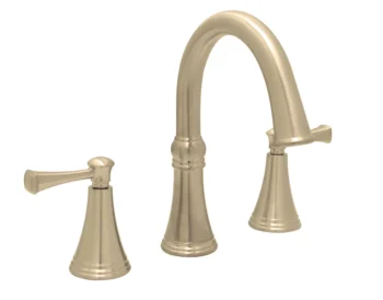 Huntington Brass Woodbury 8" Widespread Lavatory Faucet In PVD Satin Brass