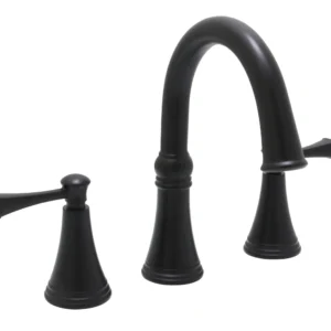 Huntington Brass Woodbury 8″ Widespread Lavatory Faucet In Matte Black