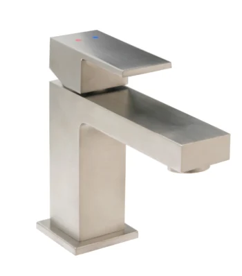 Huntington Brass Brass Razo Single Hole Lavatory Faucet In Pvd Satin Nickel