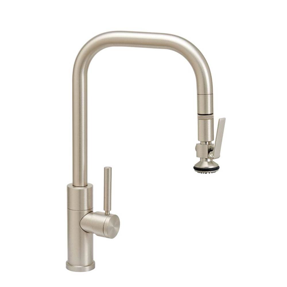 Waterstone Fulton Modern PLP Pulldown Faucet - Toggle Sprayer - Matte White