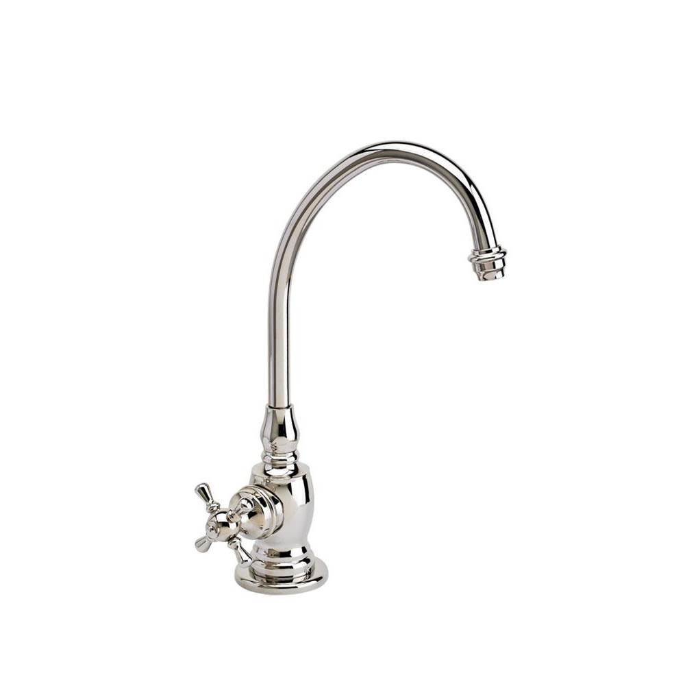 Waterstone Hampton Cold Only Filtration Faucet - Cross Handle - Antique Pewter