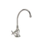 Waterstone Hampton Hot Only Filtration Faucet - Cross Handle - Polished Brass