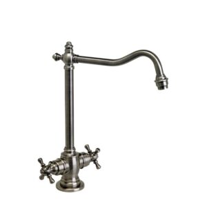 Waterstone Annapolis Bar Faucet – Cross Handles – Satin Chrome