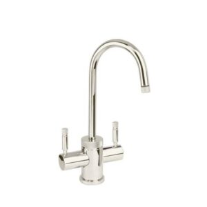 Waterstone Industrial Hot and Cold Filtration Faucet – C-Spout – Polished Nickel