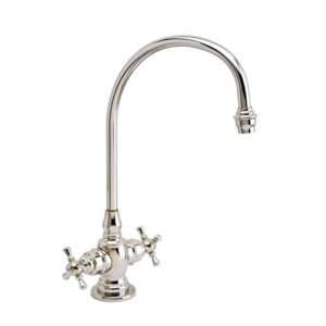 Waterstone Hampton Bar Faucet – Cross Handles – Matte Black