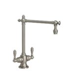 Waterstone Towson Bar Faucet - Lever Handles - Distressed Antique Pewter