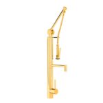 Waterstone Contemporary Gantry Pulldown Faucet - Straight Spout - Polished Gold