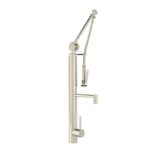 Waterstone Contemporary Gantry Pulldown Faucet - Straight Spout - Polished Nickel