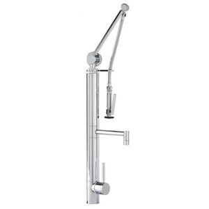 Waterstone Contemporary Gantry Pulldown Faucet – Straight Spout – American Bronze