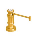 Waterstone Traditional Soap/lotion Dispenser - Extended Straight Spout - Satin Gold