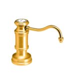 Waterstone Traditional Soap/lotion Dispenser - Extended Hook Spout - Satin Gold
