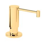 Waterstone Contemporary Soap/Lotion Dispenser - Polished Brass