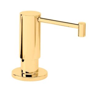 Waterstone Contemporary Soap/Lotion Dispenser – Polished Brass