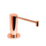 Waterstone Contemporary Soap/lotion Dispenser - Extended Straight Spout - Polished Copper