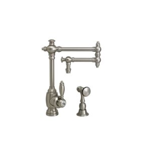 Waterstone Towson Kitchen Faucet – 12” Articulated Spout – Classic Bronze
