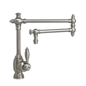 Waterstone Towson Kitchen Faucet – 18” Articulated Spout – Matte Antique Brass
