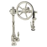 Waterstone Wheel Pulldown Faucet - Polished Nickel