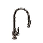Waterstone Traditional Prep Size PLP Pulldown Faucet - Black Nickel