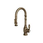 Waterstone Traditional Prep Size PLP Pulldown Faucet - Matte Antique Brass