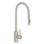 Waterstone Contemporary Extended Reach PLP Pulldown Faucet - Toggle Sprayer - Satin Nickel