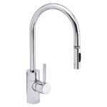 Waterstone Contemporary PLP Pulldown Faucet - Lever Sprayer - Chrome