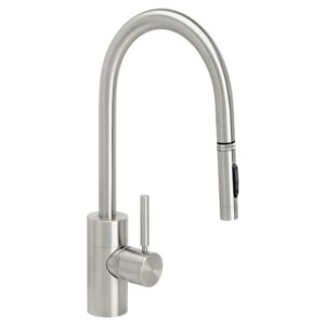 Waterstone Contemporary PLP Pulldown Faucet – Lever Sprayer – Stainless Steel