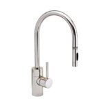Waterstone Contemporary PLP Pulldown Faucet - Lever Sprayer - American Bronze