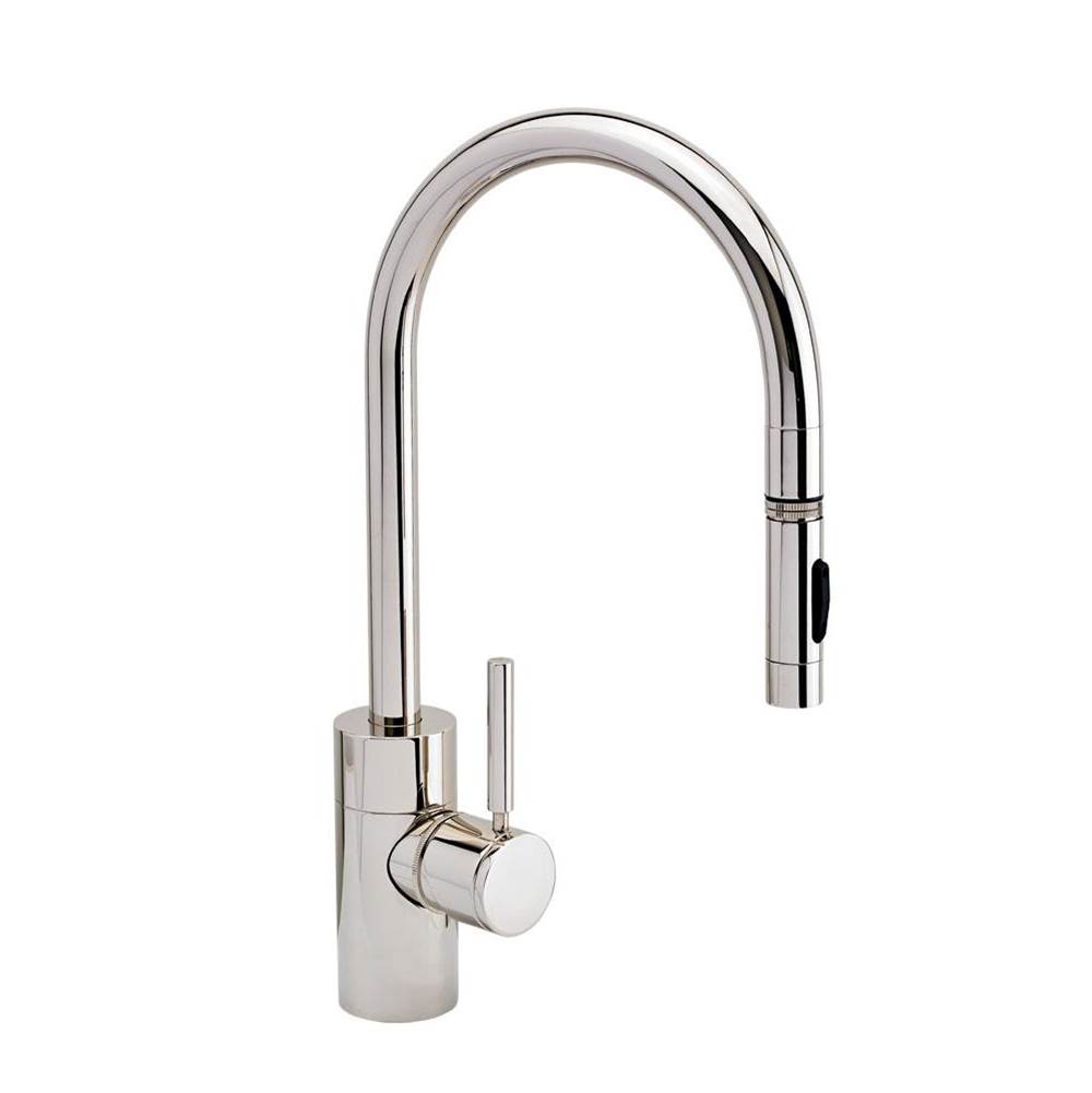 Waterstone Contemporary PLP Pulldown Faucet - Lever Sprayer - Matte Antique Copper