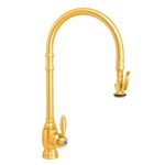 Waterstone Traditional Extended Reach PLP Pulldown Faucet - Satin Gold