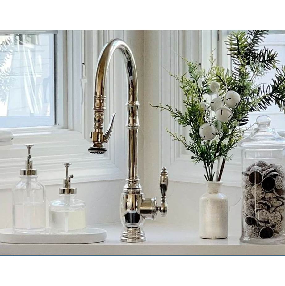 Waterstone Traditional PLP Pulldown Faucet - Polished Nickel - Image 2
