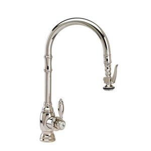 Waterstone Traditional PLP Pulldown Faucet – Angled Spout – Antique Bronze