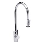 Waterstone Contemporary Extended Reach PLP Pulldown Faucet - Lever Sprayer - Chrome