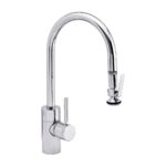 Waterstone Contemporary PLP Pulldown Faucet - Lever Sprayer - Chrome