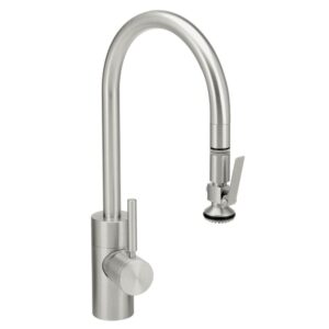 Waterstone Contemporary PLP Pulldown Faucet – Lever Sprayer – Stainless Steel