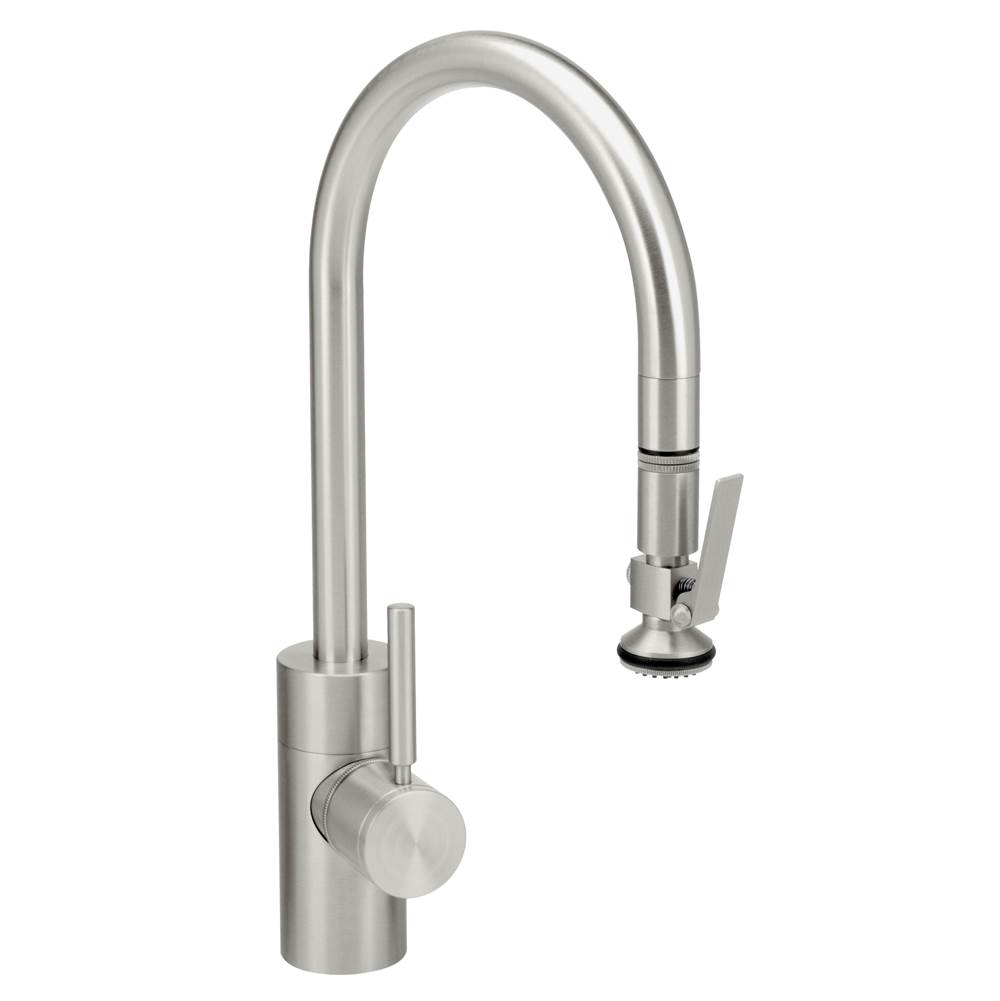 Waterstone Contemporary PLP Pulldown Faucet - Lever Sprayer - Stainless Steel