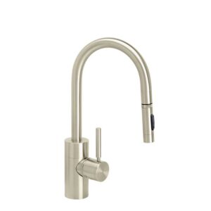 Waterstone Contemporary Prep Size PLP Pulldown Faucet – Toggle Sprayer – Satin Nickel