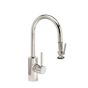 Waterstone Contemporary Prep Size PLP Pulldown Faucet – Lever Sprayer – Classic Bronze