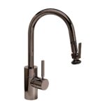 Waterstone Contemporary Prep Size PLP Pulldown Faucet - Lever Sprayer - Black Nickel