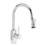 Waterstone Contemporary Prep Size PLP Pulldown Faucet - Lever Sprayer - Chrome