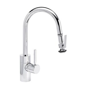 Waterstone Contemporary Prep Size PLP Pulldown Faucet – Lever Sprayer – Chrome